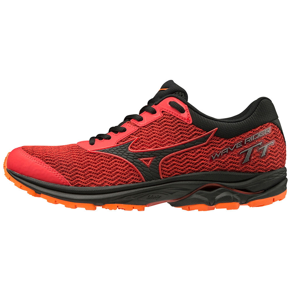 Mens Mizuno WAVE RIDER TT Trail Running Shoes Red/Black/Orange Philippines (CGRNEK092)